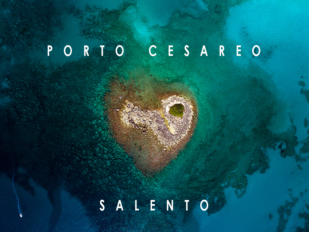 Foto aerea Isola a Forma di Cuore